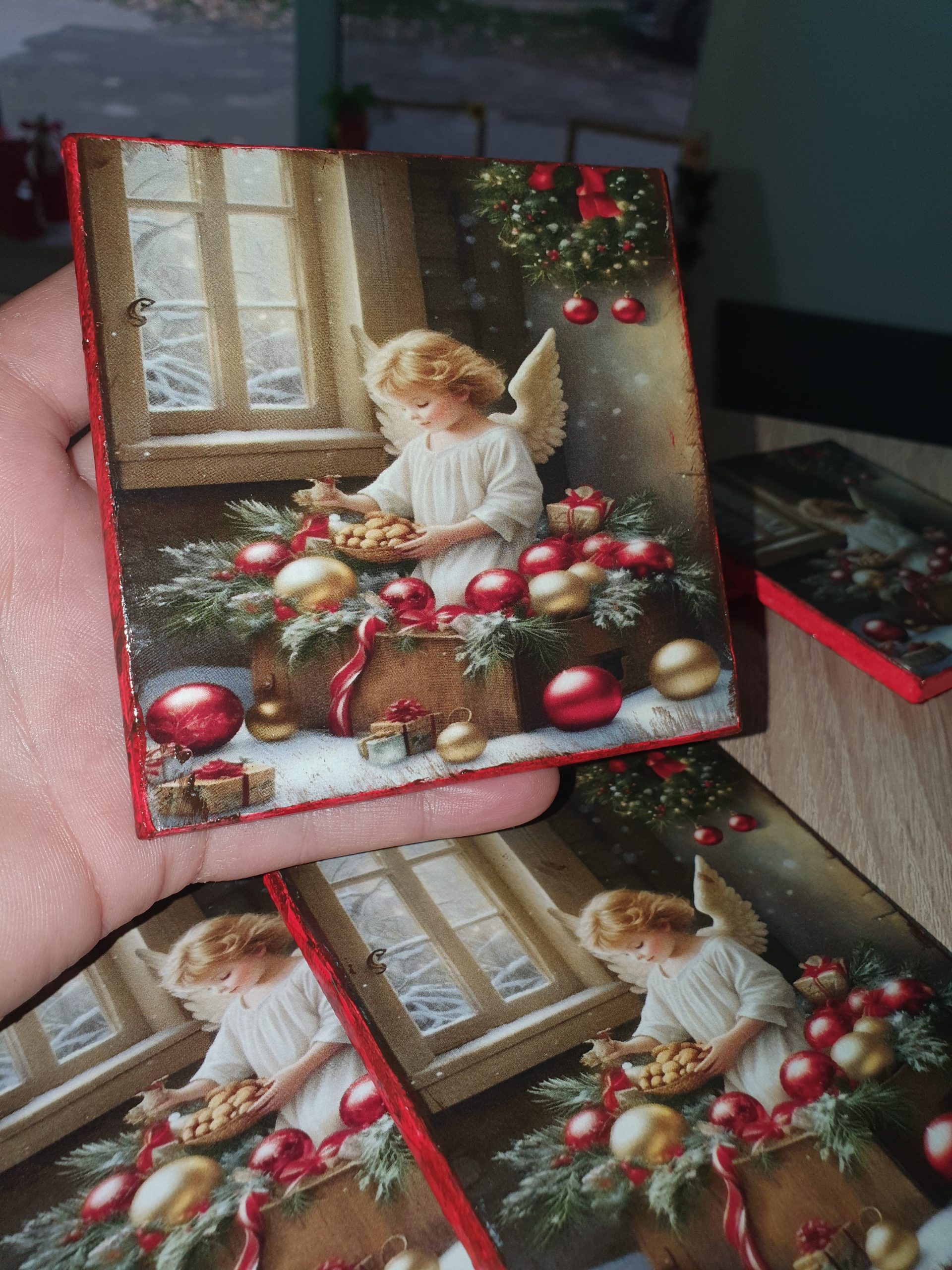 Podmetači za šolje-novogodišnji