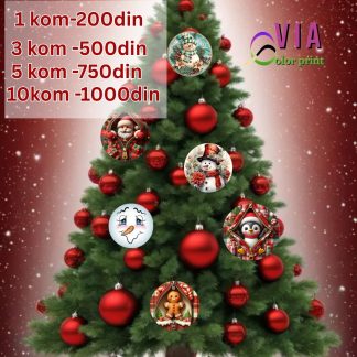 Lampioni i ukrasi za jelku