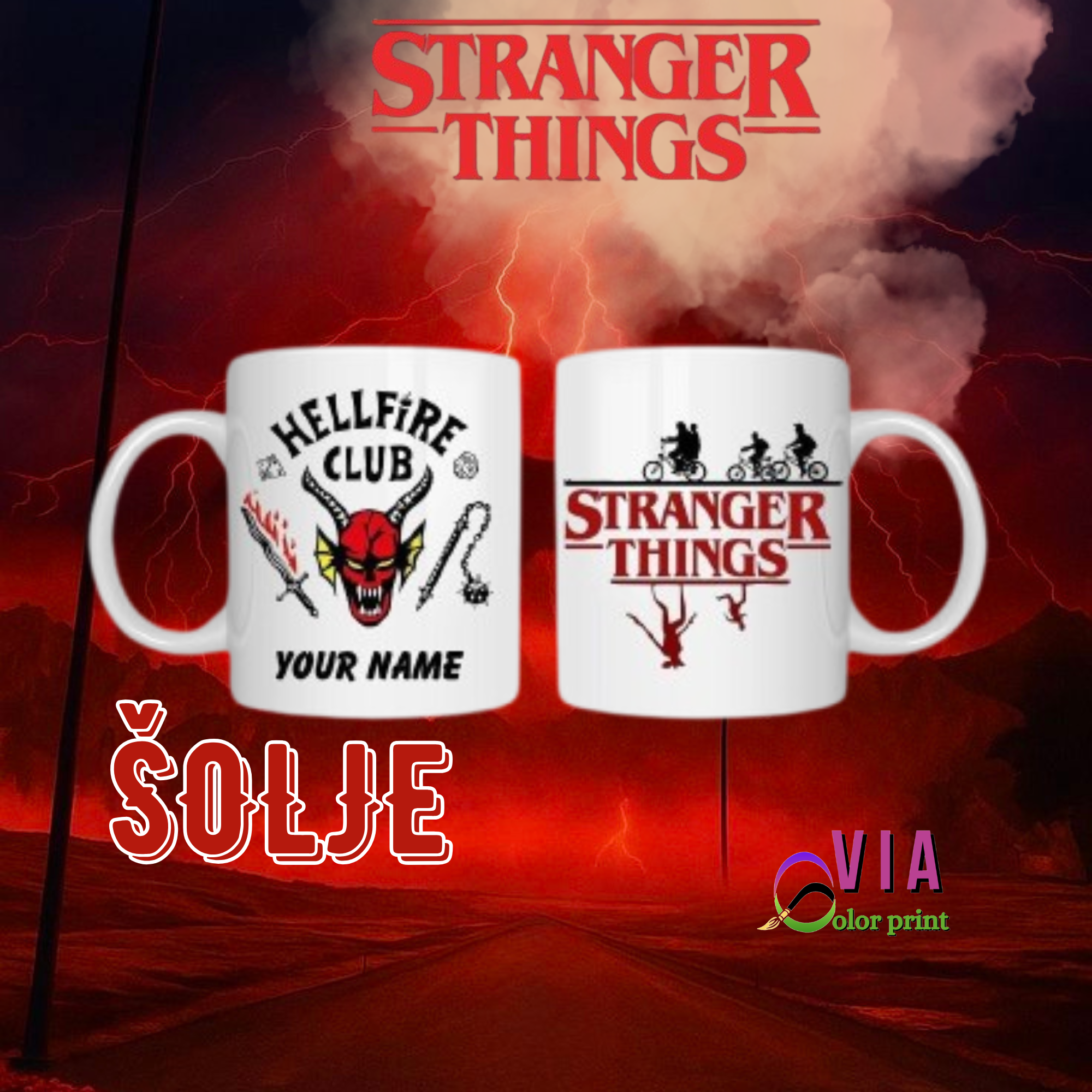 Šolja-Stranger Things - Slika 3