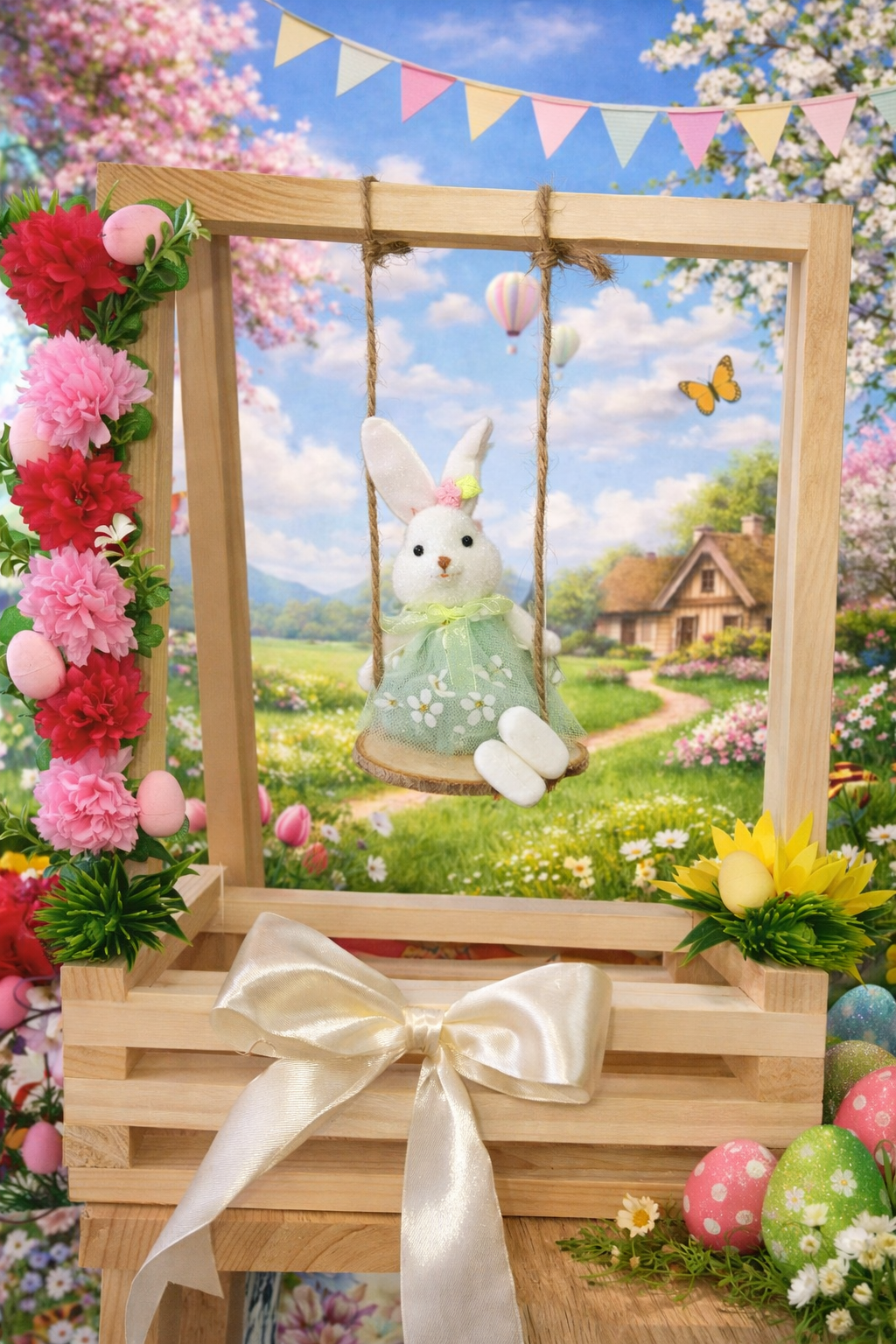 Uskršnja korpica(roze-crvena)