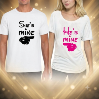 Ženska i muška  majica She 's mine- He 's mine