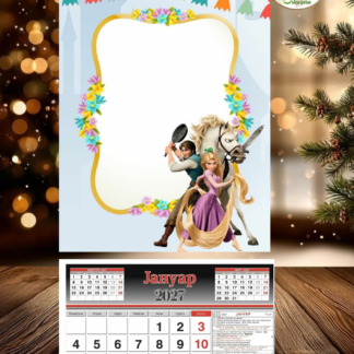 Personalizovan drveni kalendar, veći(60x30cm)